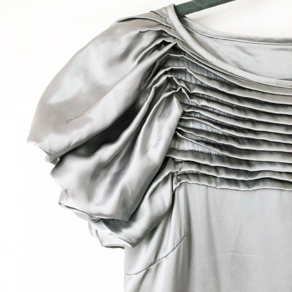 Kensie Silver Silk Dress - Picture 2 of 7